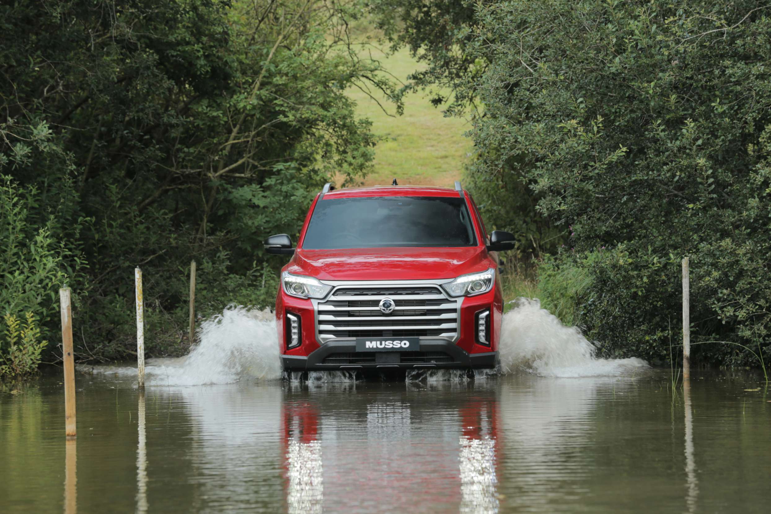 New SsangYong Musso photo shoot - wading